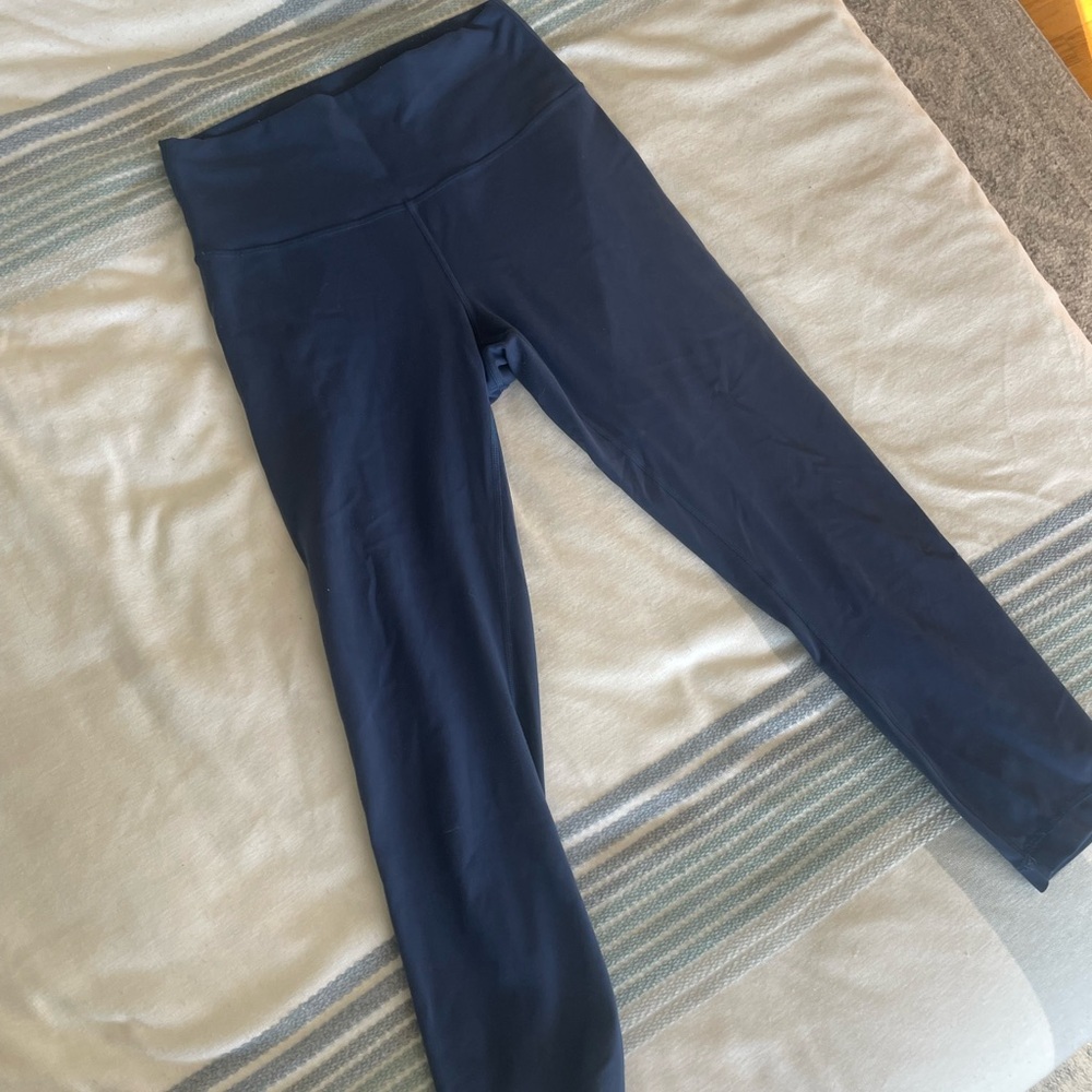 Lululemon Navy High-Rise Leggings (wundertrain)